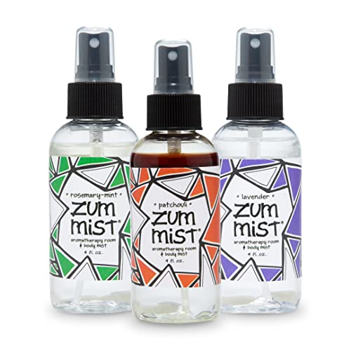 Zum Indigo Wild Body Mist - Aromatherapy Spray with Rosemary-Mint, Patchouli, Lavender - 4 fl oz