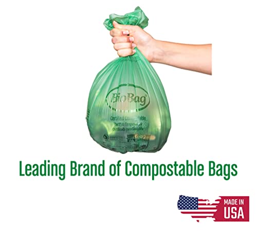 BioBag Compost Bag - 100% Certified Compostable, Fits Kitchen Bins - 2.6 Gallon, 100 Count