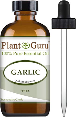 Pure Garlic Essential Oil - 100% Natural Therapeutic Grade, No Additives - 4 oz