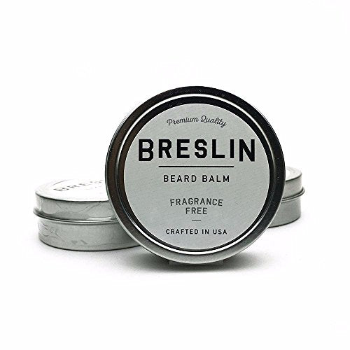 Breslin Beard Balm Backwoods - Stops Itch, Tames Beard, Replenishes Skin - Fragrance Free