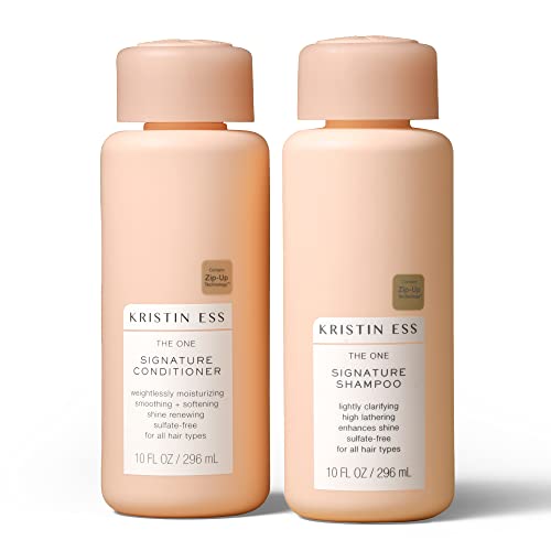 Kristin Ess Shampoo & Conditioner Set - Moisturizes, Repairs, Color Safe - 10oz Each