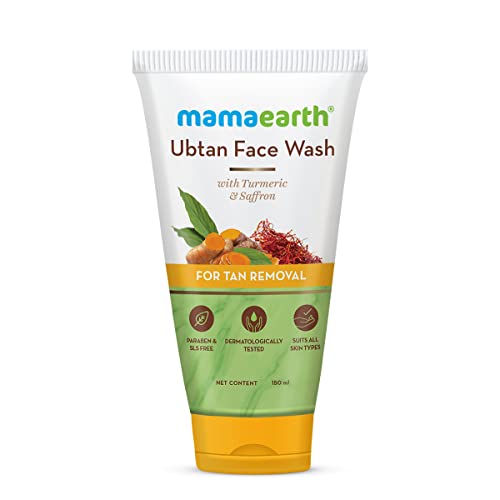 Mamaearth Ubtan Face Wash - Reduces Tanning & Sun Damage, Hydrates & Cleanses - 5.07 Fl Oz