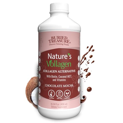 Buried Treasure Collagen - Vegan Support for Hair, Skin & Nails, Chocolate Mocha, 2000mg