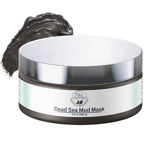 Natural Elephant Dead Sea Mud Mask - Hydrates & Nourishes Skin, Exfoliating Formula - 9oz