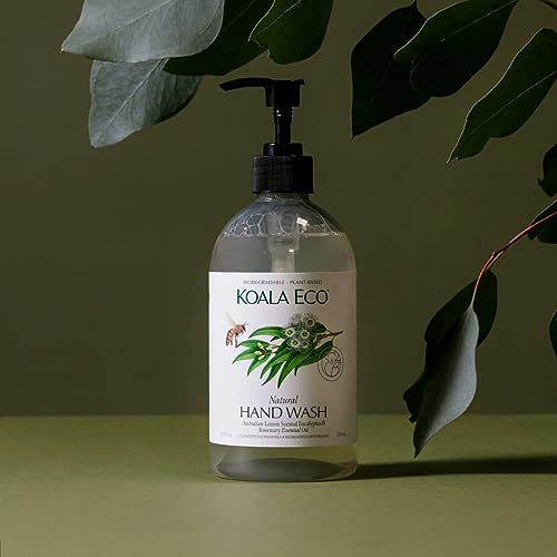 Koala Eco Natural Hand Wash - Plant-Based, Biodegradable, Eucalyptus & Rosemary - 24oz