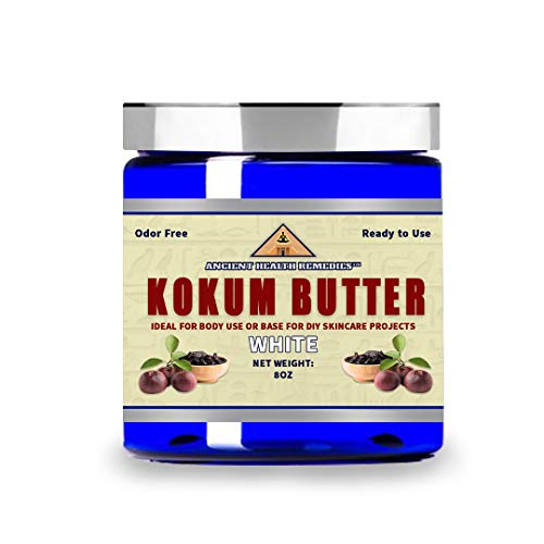 Ancient Health Remedies Kokum Body Butter - Nourishing, Vegan Moisturizer for Skin Care - 8oz