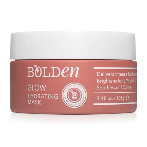 BOLDEN GLOW Hydrating Mask - Deep Moisturizer with Hyaluronic Acid, Non-Comedogenic - 3.4 Fl Oz