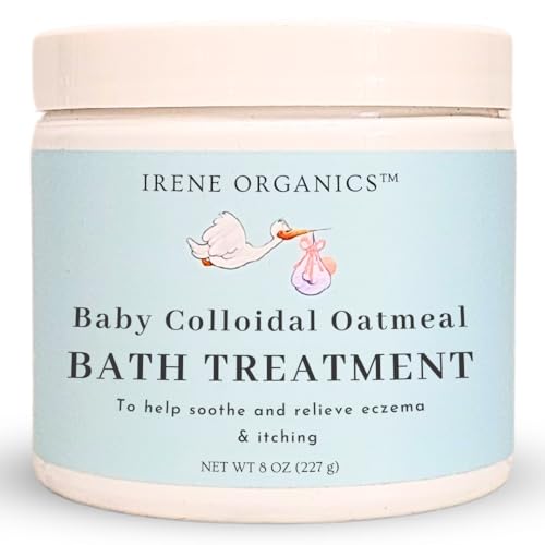 Irene Organics Baby Bath Treatment - Soothes Eczema & Irritation, All-Natural Ingredients - 10oz