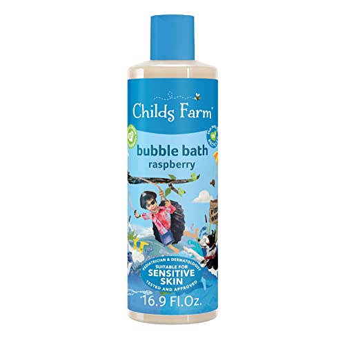 Childs Farm Kids Bubble Bath - Soothes Dry Sensitive Skin, Organic Raspberry - 16.9 fl oz