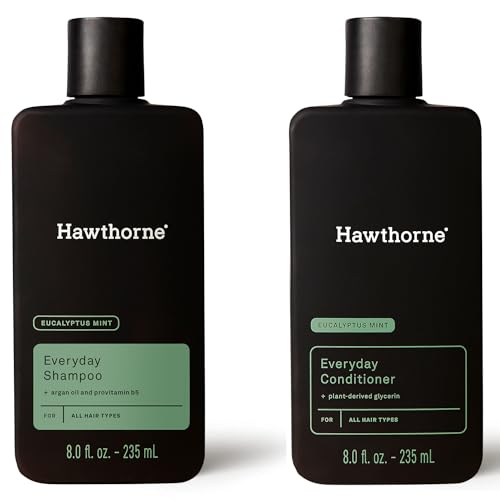 Hawthorne Men's Shampoo & Conditioner Set - Stronger Hair with Avocado & Coconut Oils - 8 fl. oz