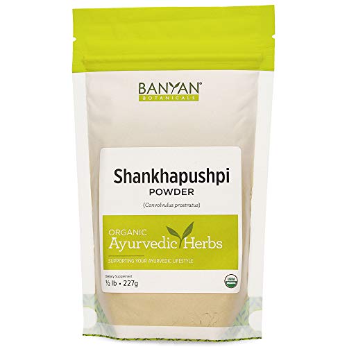 Banyan Botanicals Shankhapushpi Powder - Supports Brain Function & Calmness - 1/2lb Vegan