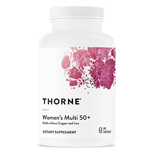 THORNE Women's Multi 50+ - Daily Multivitamin for Bone & Immune Health, Gluten-Free - 180 Capsules