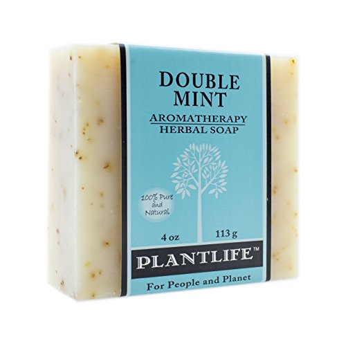 Plantlife Double Mint Bar Soap - Moisturizing, Hand-Crafted with Plant-Based Ingredients - 4oz