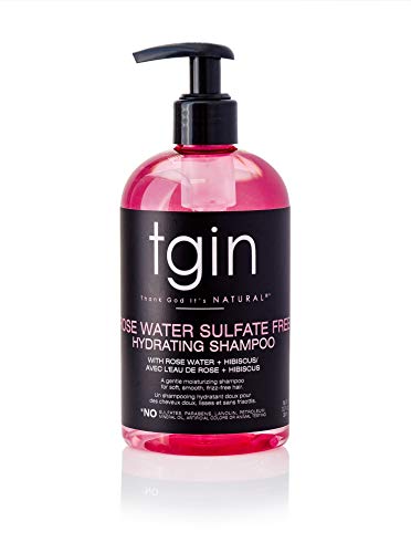 Thank God It's Natural tgin Rose Water Shampoo - Hydrates Curls, Low Porosity - 13oz