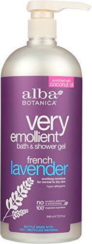 Alba Botanica Body Wash - Hydrating Lavender Gel for Normal to Dry Skin, 100% Vegetarian