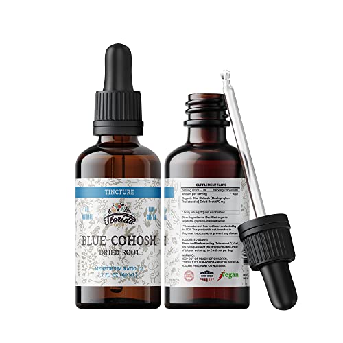 Florida Herbs Blue Cohosh Tincture - Pure Herbal Extract, Vegan, Gluten-Free - 2oz