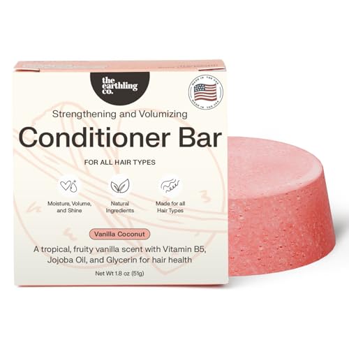 The Earthling Co. Conditioner Bar - Boost Hair Growth & Hydration, Natural Ingredients - 1.8 oz