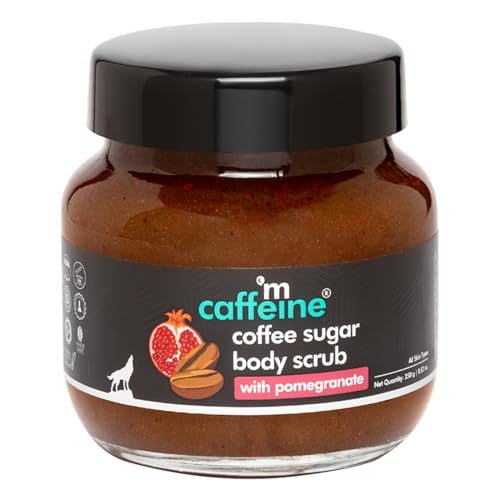 mCaffeine Coffee Sugar Body Scrub - Reduces Scars, Nourishing Coffee & Brown Sugar - 8.82 oz