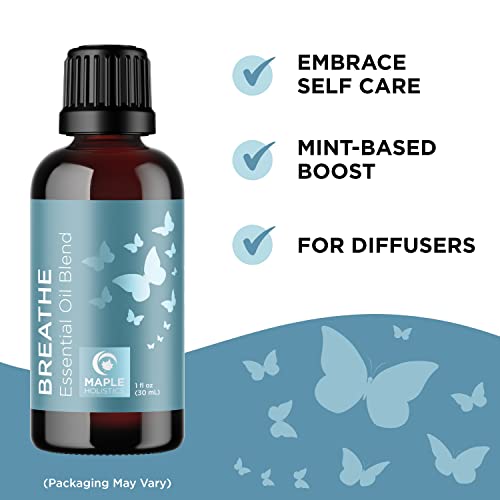 Maple Holistics Aromatherapy Essential Oil Blends - Relaxing & Cleansing Formulas - 10ml Set