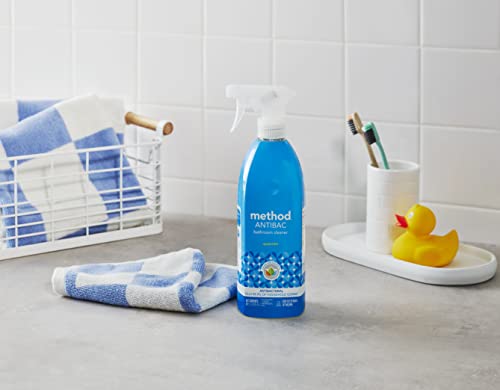 Method Antibacterial Bathroom Cleaner - Kills 99.9% Germs, Citric Acid, Spearmint Scent - 28oz