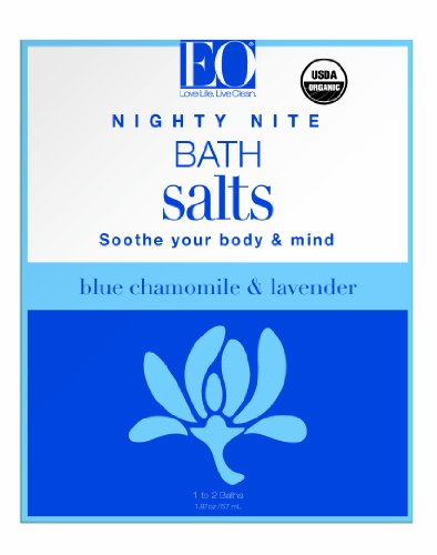 EO Bath Salt Nighty Nite - Promotes Restfulness, Organic & Mineral-Rich - 1.87oz (Pack of 3)