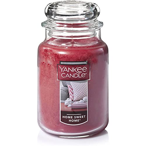 Yankee Candle Home Sweet Home - Invigorating Cinnamon Blend, 110+ Hour Burn - 22oz Jar