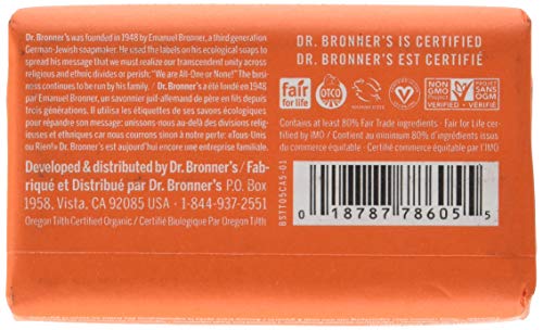 Dr. Bronner's Pure-Castile Body Soap - Antiseptic Tea Tree Oil, Gentle Cleanser - 5 oz