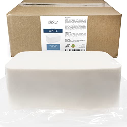 Velona Soap Set - Natural Melt & Pour Base for Gentle Cleansing and Hydration - 25 LB