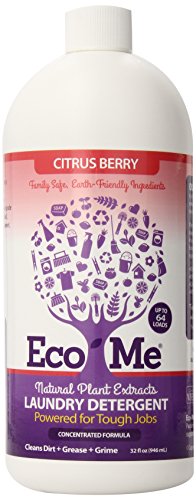 Eco-me Concentrated Laundry Detergent - Gentle on Skin, Plant-Based, Clear Citrus Berry - 32oz