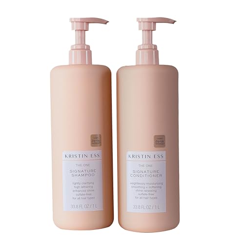 Kristin Ess Hair One Shampoo & Conditioner Set - Hydrating, Vegan, Color Safe - 2 Piece