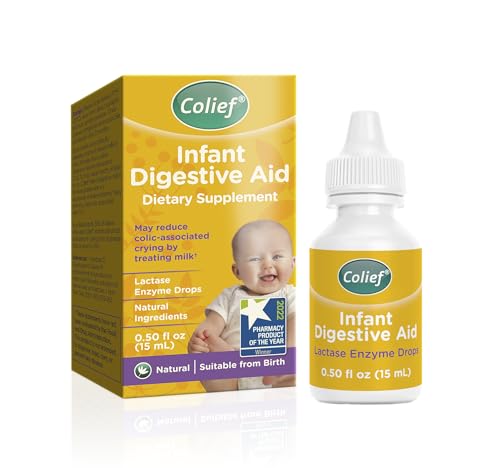 Colief Infant Digestive Aid - Natural Colic Relief, Lactose Breakdown, 90 Servings, 0.5 Fl Oz