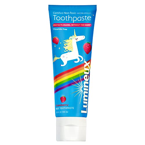 Lumineux Kids Toothpaste - Dentist Formulated, Non-Toxic, Strawberry Flavor - 3.75 Oz