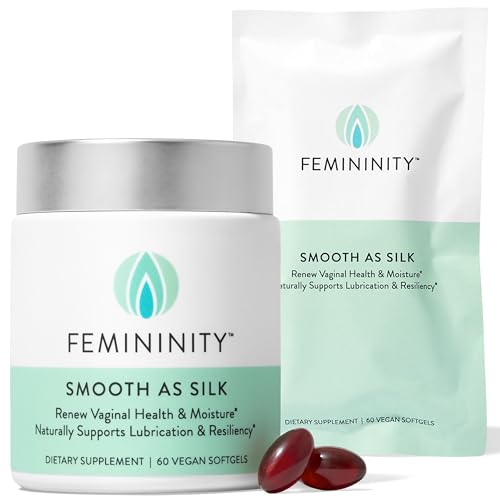 Femininity Smooth as Silk Vaginal Moisturizer - Omega 7 & Essential Fatty Acids - 120 Softgels