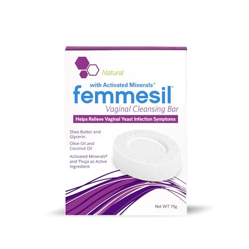 Femmesil Vaginal Soap Bar - Relief from Yeast Infections, Dermatologist Tested, 75g