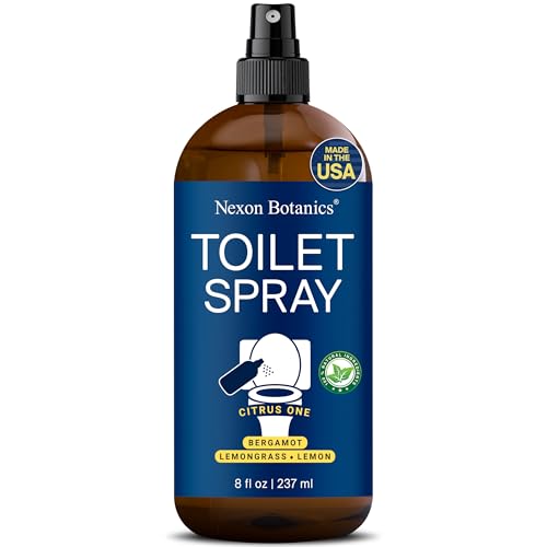 Nexon Botanics Citrus One Toilet Spray - Natural Odor Eliminator, Lemon & Bergamot - 8 fl oz