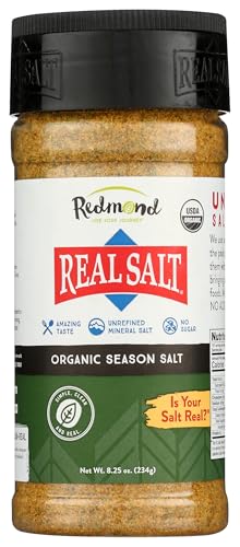 Redmond Real Salt - Natural Unrefined Sea Salt with Trace Minerals, Gluten-Free - 8.25oz