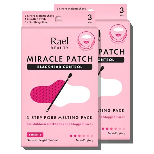 Rael Blackhead Mask - Gentle Pore Melting, Soothing Jeju Extract - 3-Step Kit, 2 Pack