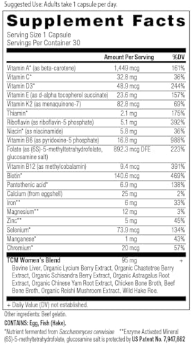 Ancient Nutrition Women's Multivitamin - Supports Bone & Blood Health, 20 Essential Nutrients - 30ct