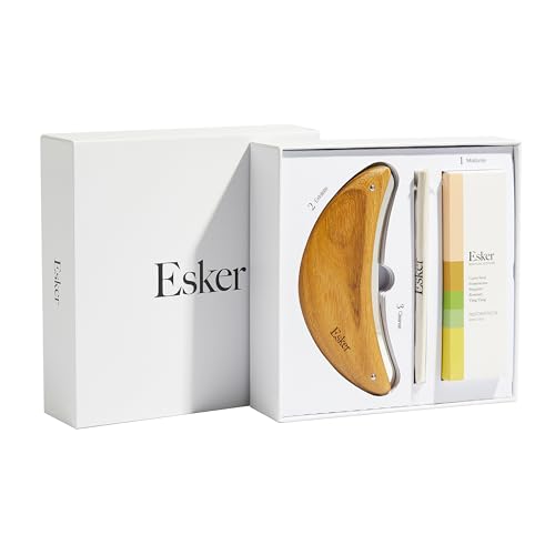 Esker Body & Hair Mist Set - Exfoliation & Firming Oil, Vegan, Plant-Based - 3 Piece Gift Set