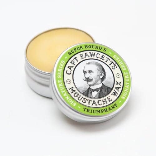 CAPTAIN FAWCETT Mustache Wax - Bergamot & Sandalwood Blend, 0.5oz for Stylish Grooming