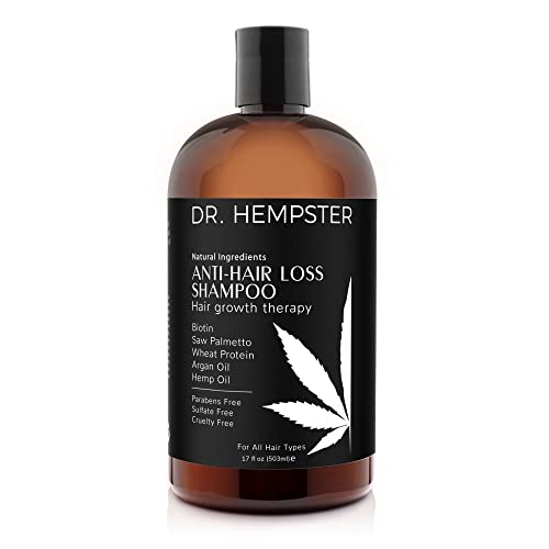 Dr. Hempster Hair Growth Shampoo - Natural Regrowth, Vegan & Cruelty-Free - 16oz