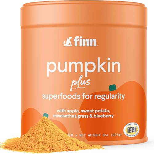 Finn Pumpkin Plus Dog Supplement - Digestive Relief for Loose Stool, All-Natural Ingredients - 4oz