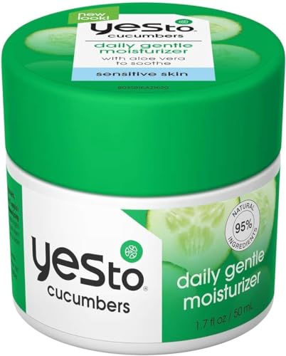 Yes To Cucumbers Daily Moisturizer - Hydrating Aloe & Sweet Almond Oil for Sensitive Skin - 1.7oz