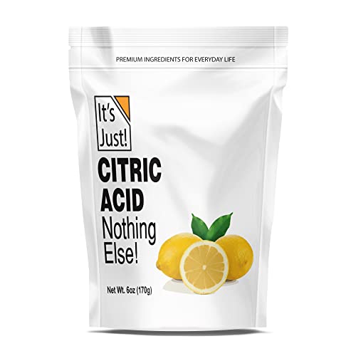 It's Just Bath Bomb - Premium Citric Acid for DIY Soaks & Cleaning, Non-GMO - 6oz