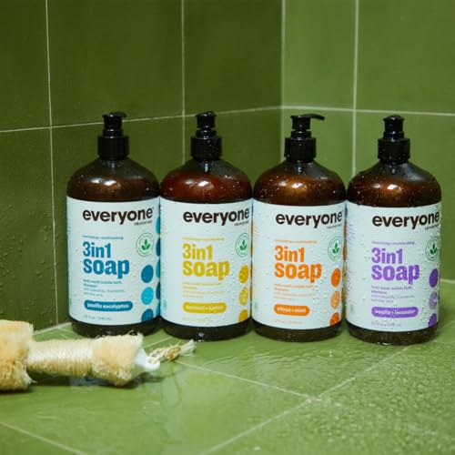 Everyone 3-in-1 Body Wash - Citrus & Mint Cleanser, EWG Verified, Organic Extracts - 32oz