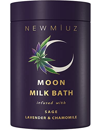 Miuz Bath Soak - Nourishing Coconut Moon Milk, Lavender & Chamomile - 16oz Relaxation Gift