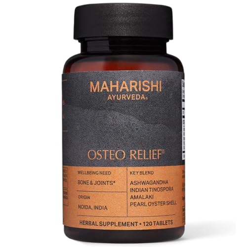 Maharishi Ayurveda Osteo Relief Herbal Supplement - Supports Joint & Bone Health, 120 Tablets