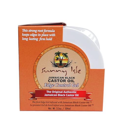 Sunny Isle Jamaican Black Castor Oil Hair Gel - Moisturizes, Extra Hold, Non-Greasy - 3.5oz