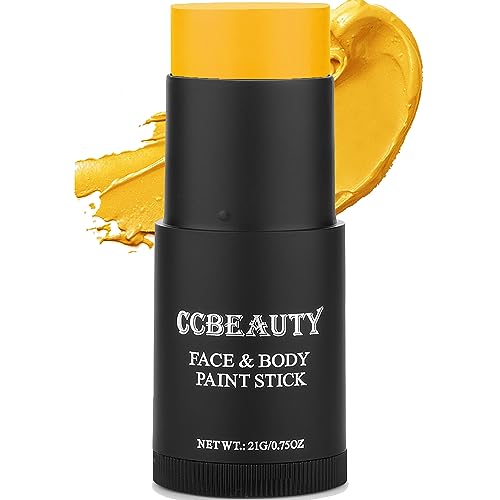 CCBeauty Body Paint Stick - Full Coverage, Hypoallergenic, Vegan, Yellow - 0.7oz