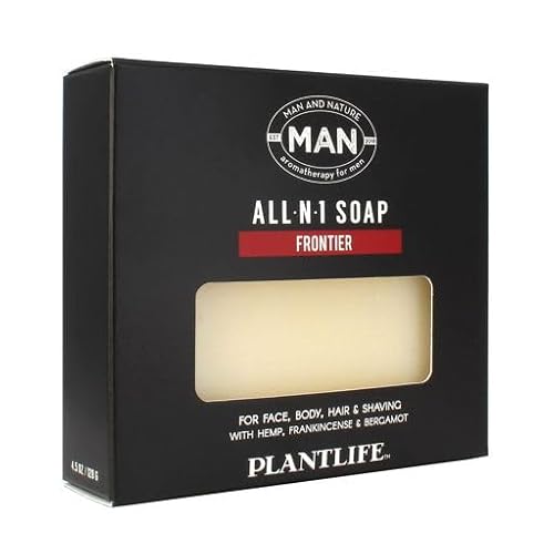 Plantlife Man and Nature Bar Soap - Moisturizing, Plant-Based Ingredients - 4oz